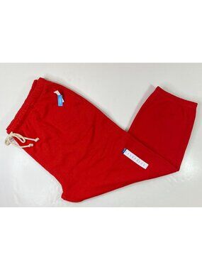 Arizona Jean Co Womens Red Fleece Drawstring Waist Jogger Sweatpants Size XXXL